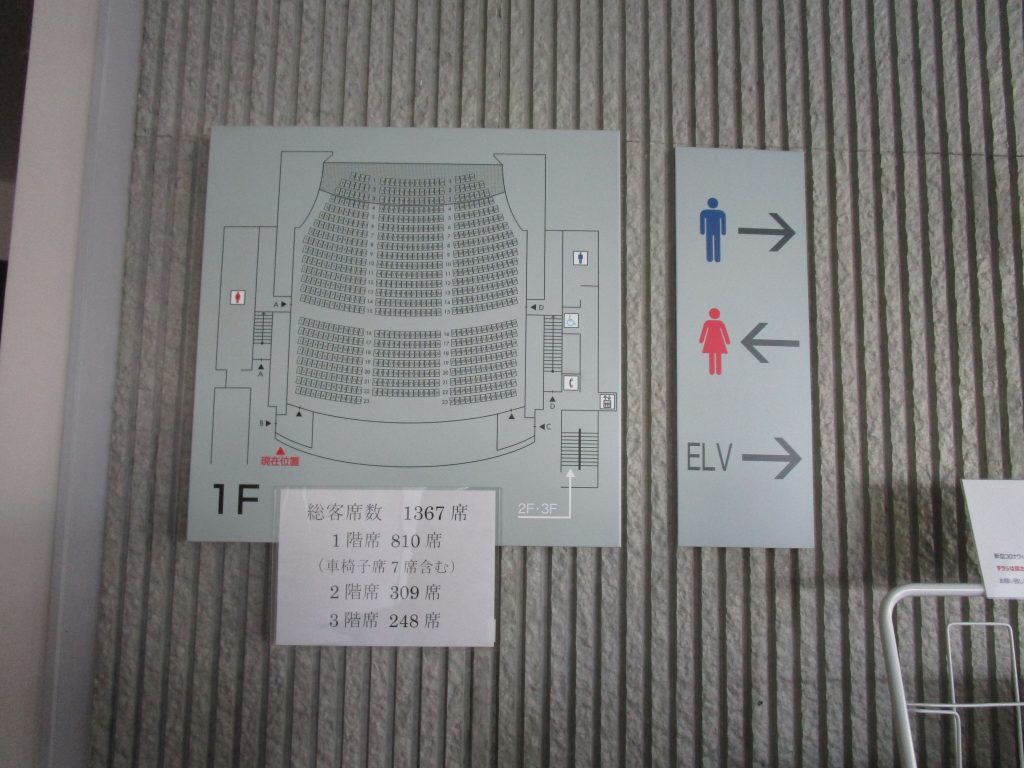 フロア案内と案内サインによる案内がある。